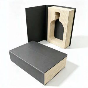 book+bottle shaped box