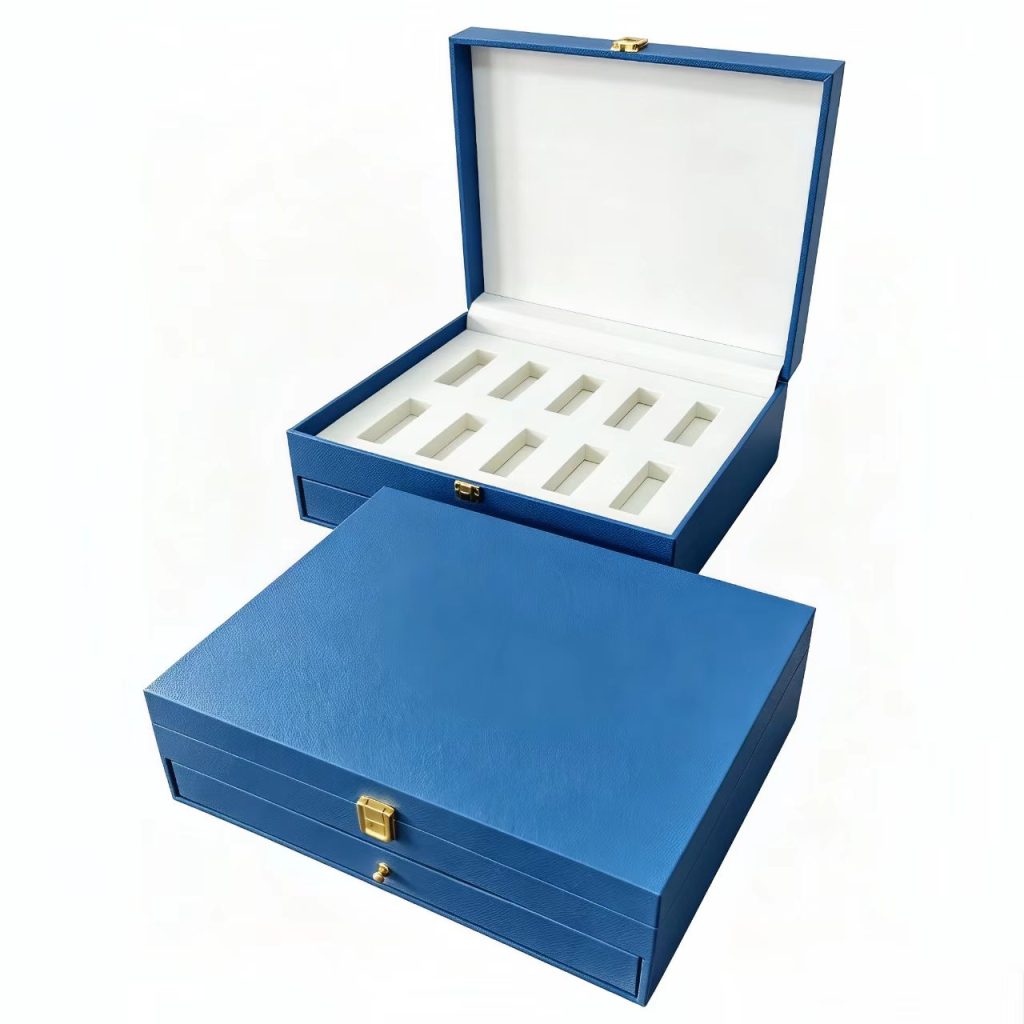 Supplements Packaging Boxes flip cover sliding drawer double layer box